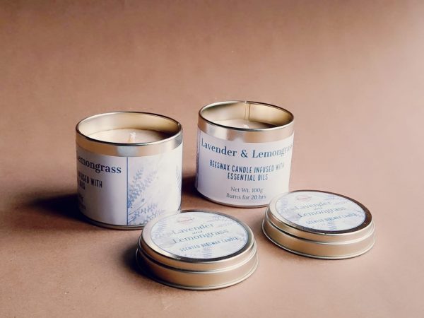 Lavender & Lemongrass Beeswax Candle SCAL