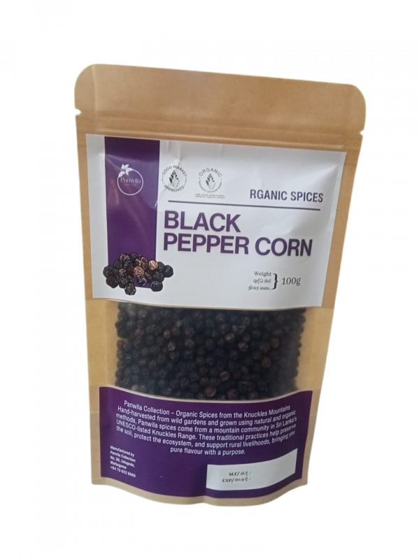 Organic Black Pepper Corn PANW 100g