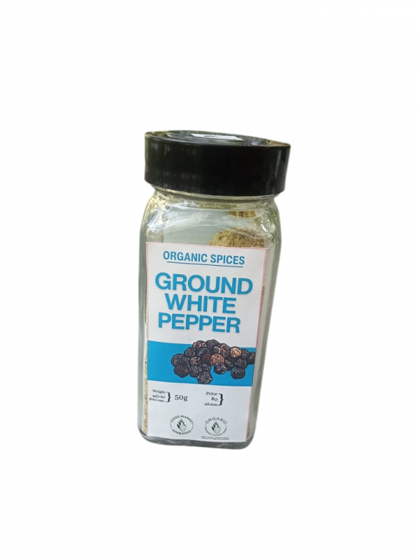 Organic White Pepper Dispenser 50g PANW