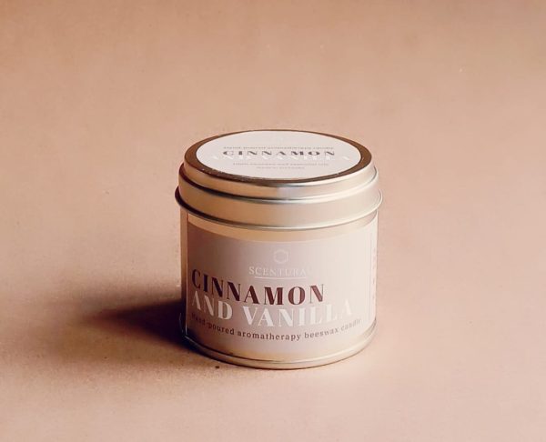 Cinnamon & Vanilla  Beeswax Candle SCAL