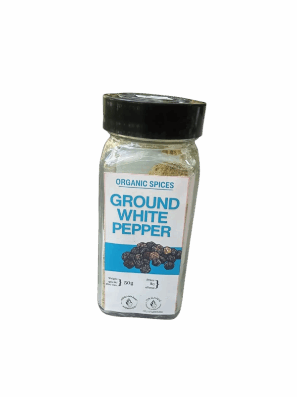 Organic White Pepper Dispenser 50g PANW