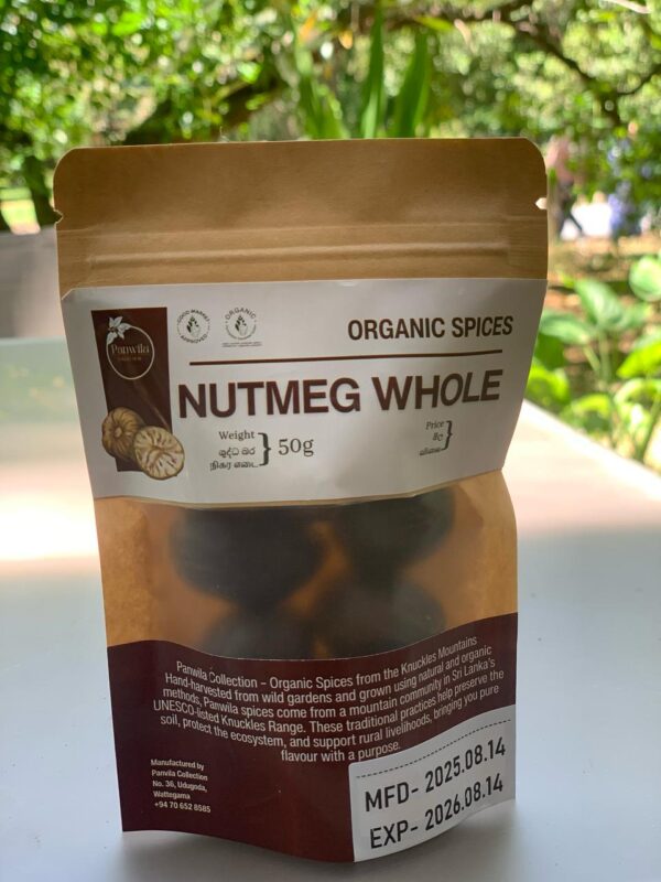 Organic Nutmeg Whole 50g PANW