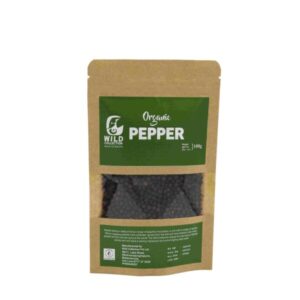 Organic Black Pepper Seed Pouch 100g WILD (GTE)
