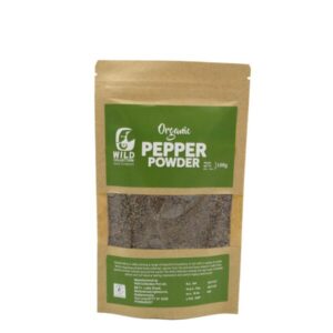 Organic Black Pepper Powder Pouch 100g WILD (GTE)