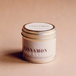 Cinnamon & Vanilla  Beeswax Candle SCAL