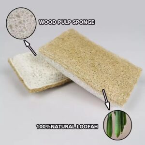 Dishwashing Loofa With Sponge GEVR